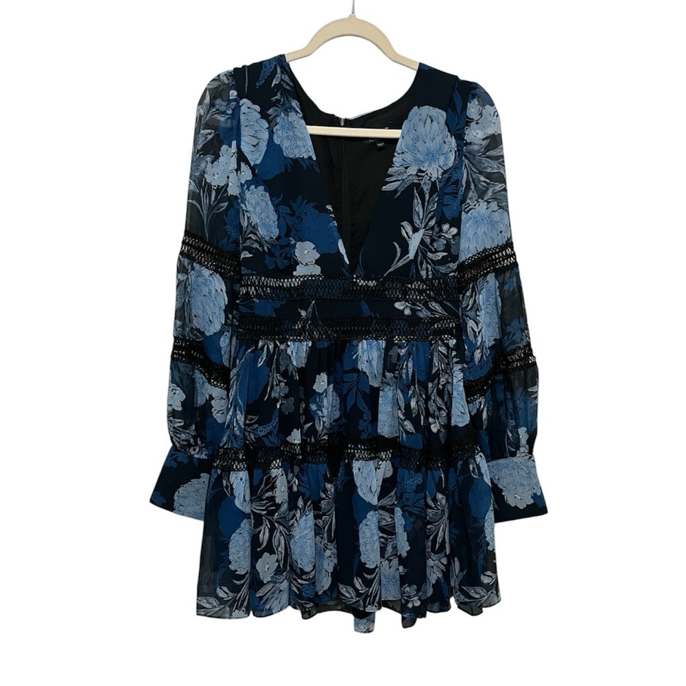 Bardot Hallie Braid-Trimmed Floral Dress
